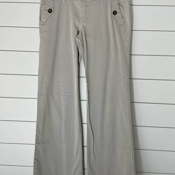 Stylish GAP White and Light Blue Wide-Leg Pants size 12 - Picture 1 of 5